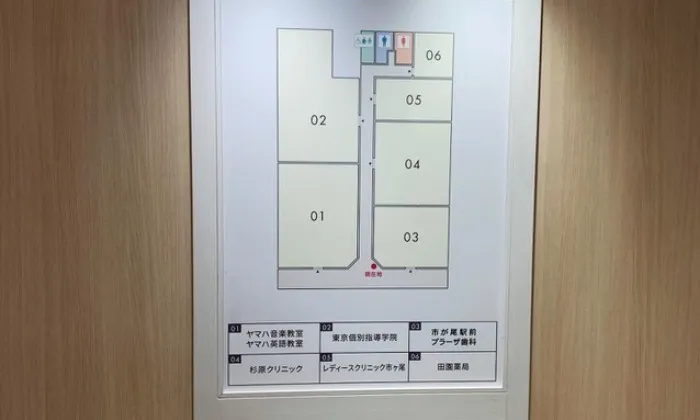 案内板5番が当院です